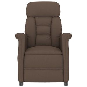 vidaXL Sedia da massaggio Marrone 96.5 x 70.5 x 95 cm Microfibra