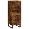 vidaXL Credenza Rovere Fumo 34,5x34x90 cm in Legno Multistrato