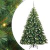 vidaXL Albero di Natale artificiale con 300 LED Verde 240 cm PE e PVC