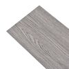 vidaXL Listoni Pavimento Autoadesivi PVC 5,21 m² 2 mm Grigio Scuro