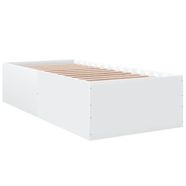 vidaXL Giroletto Bianco 75x190 cm in Legno Multistrato