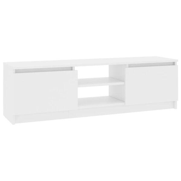vidaXL Mobile Porta TV Bianco 120x30x35,5 cm in Legno Multistrato