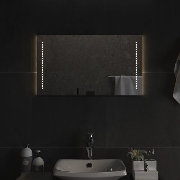 vidaXL Specchio da Bagno con Luci LED 40x70 cm