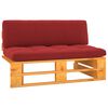 vidaXL Divano Centrale da Giardino Pallet Legno Pino Impregnato Ambra