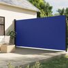 vidaXL Tenda da Sole Laterale Retrattile Blu 220x600 cm