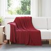 vidaXL Coperte da Pile 6 pcs Rosso Bordeaux 200 x 150 cm Panno