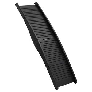 vidaXL Rampa per Cani Pieghevole Nera 153x40x12,5 cm in Plastica
