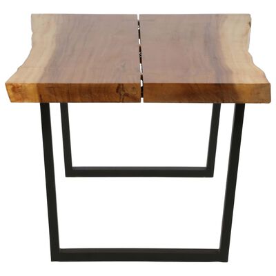 vidaXL Tavolino da Salotto in Legno Massello di Suar 102x56x41 cm
