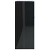 vidaXL Credenza Nero Lucido 88x30x70 cm in Legno Multistrato
