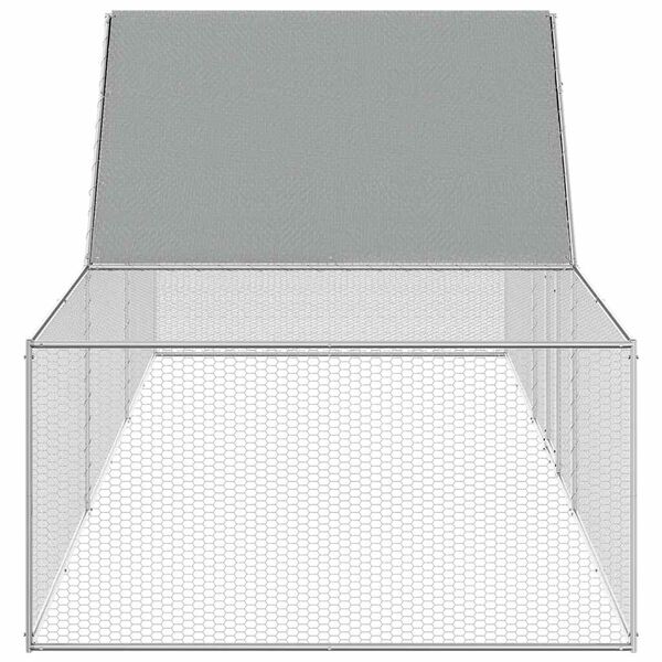 vidaXL Pollaio 5x1x1,5 m in Acciaio Zincato