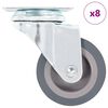 vidaXL Ruote Girevoli 8 pz 50 mm