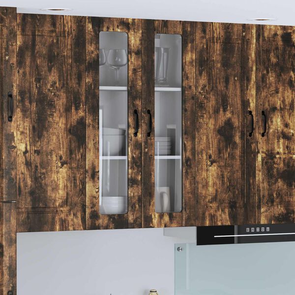 vidaXL Pensile cucina Rovere fum&eacute; 60 x 31 x 100 cm Legno multistrato