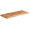 vidaXL Piano Tavolo 100x40x3,8 cm Rettangolare Legno Acacia Bordi Vivi