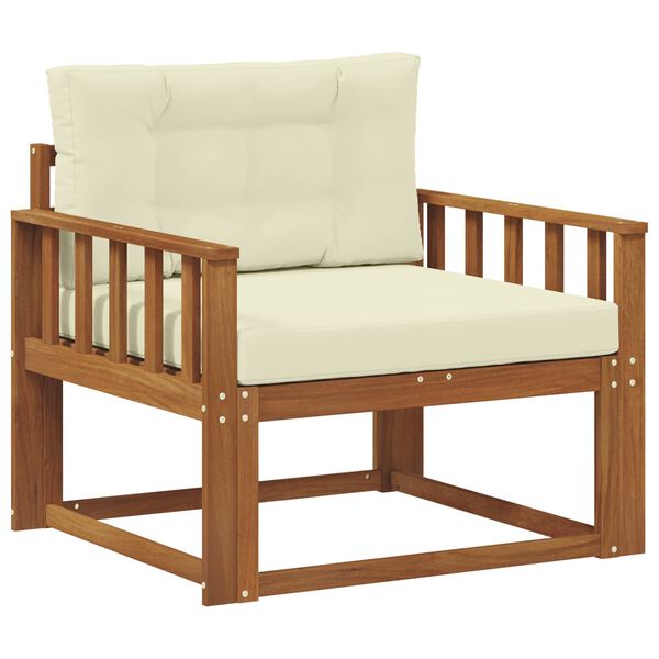 vidaXL Divano centrale per esterno Legno di Acacia Massello Naturale