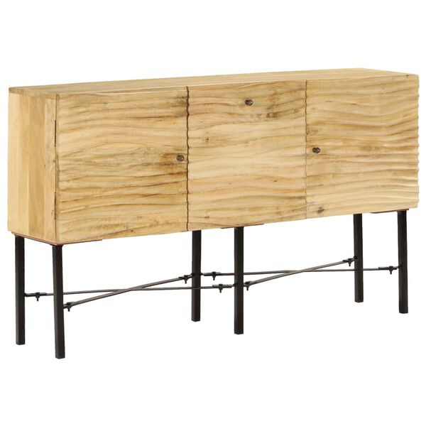 vidaXL Credenza in Legno Massello di Mango 118x30x70 cm