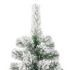 vidaXL Albero Natale Artificiale Incernierato con Neve Fioccata 210 cm