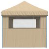 vidaXL Tenda Party Beige 292 x 580 x 315 cm Tessuto Oxford