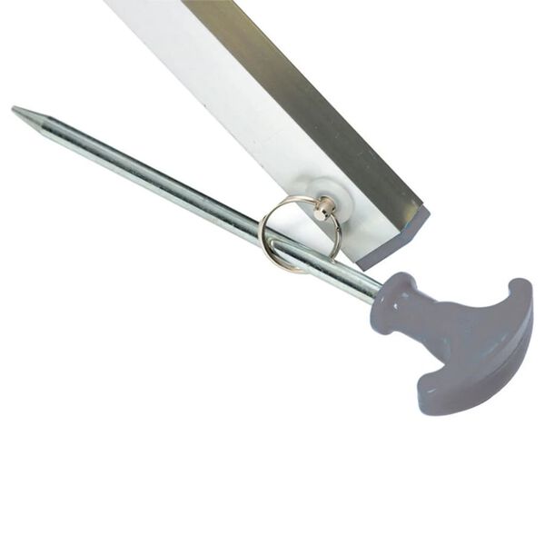 Bo-Camp Stendibiancheria con Base Alluminio Grigio 15 m 6415182