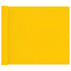 vidaXL Schermo da balcone Giallo 100 x 1000 cm Tessuto Oxford
