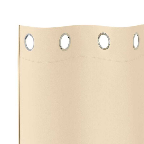 vidaXL Tende Blackout con Anelli 2 pcs Crema 175 x 140 cm Poliestere