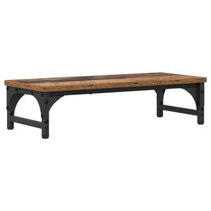 vidaXL Supporto per Monitor Legno antico 55 x 23 x 14 cm