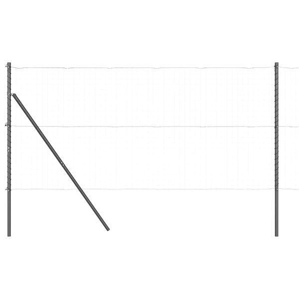 vidaXL Palo della recinzione 52 pcs Grigio 3,2 x 3,2 x 150 cm Acciaio