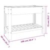 vidaXL Fioriera Rialzata Giardino con Ripiano Grigia 100x50x75 cm WPC