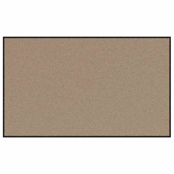 vidaXL Tappetino Altro Beige e Nero 90 x 150 cm Polipropilene e vinile