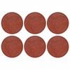 vidaXL Pietra da Passo 6 pcs Rosso &Oslash; 44 x 2 cm Gomma