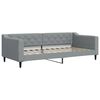 vidaXL Letto da Giorno Grigio Chiaro 90x200 cm in Tessuto