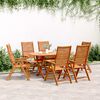 vidaXL Sedie Giardino Reclinabili 6pz 56x72x107 Legno Massello Acacia