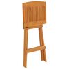 vidaXL Set da Bar Pieghevole 5 pz in Legno Massello di Teak