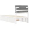 vidaXL Letto con Testiera Rivestita Grigio chiaro 80 x 200 cm