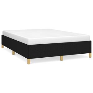 vidaXL Giroletto senza Materasso Nero 140x200 cm in Tessuto