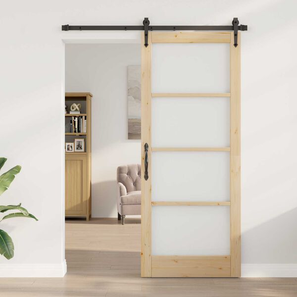 vidaXL Porta scorrevole ORKDAL Naturale 86 x 211 cm