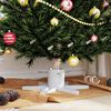 vidaXL Supporto per Albero di Natale Bianco 50 x 50 x 15,5 cm Acciaio