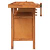 vidaXL Banco Lavoro Cassetti e Morse 162x62x83cm Legno Massello Acacia