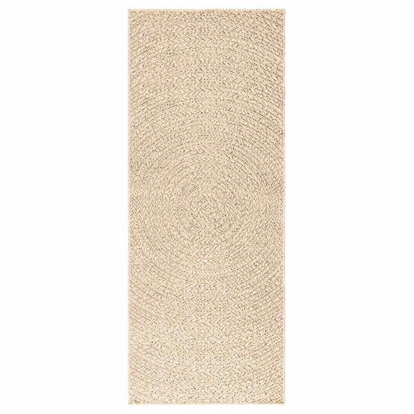 vidaXL Tappeto ZIZUR Beige 80x200 cm Aspetto Iuta Interni ed Esterni