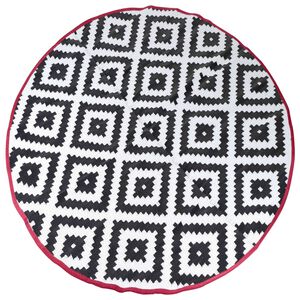 Bo-Camp Tappeto Esterni Chill mat Falconwood 2 m Rotondo Nero e Bianco