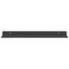 vidaXL Mensola sospesa 4 pcs Nero 40 x 9 x 2,5 cm Acciaio