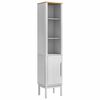 vidaXL Mobiletto bagno alto FLORO Bianco 35 x 30 x 160 cm
