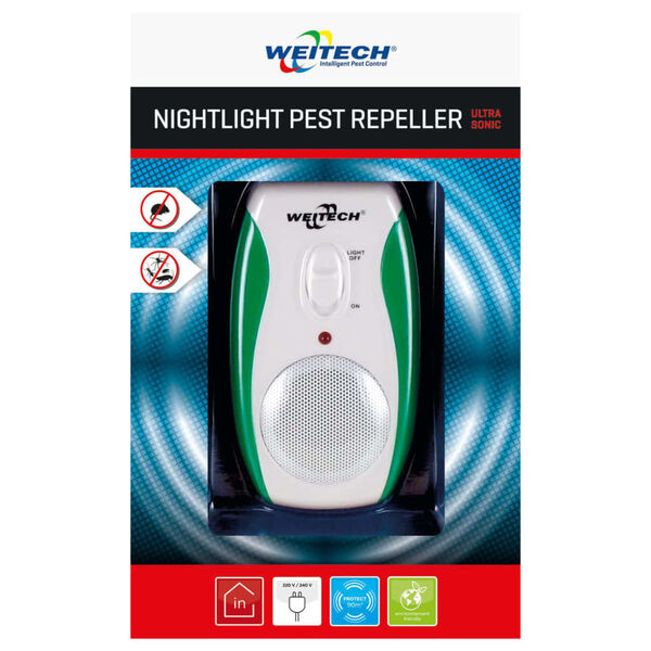 WEITECH Repellente per Animali con Luce Notturna 90 m&sup2;