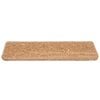 vidaXL Tappetini per scale 30 pz 65x21x4 cm Beige Bordo rettangolare