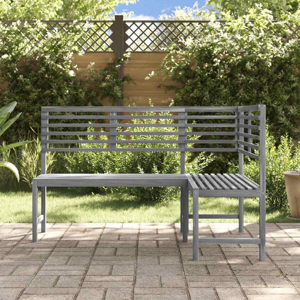 vidaXL Panca da Giardino ad Angolo 140 cm Legno Massello Acacia
