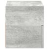 vidaXL Comodino a Muro Grigio Cemento 45x26x28,5 cm