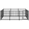 vidaXL Gabbia per Cani da Esterno in Acciaio 5,63 m&sup2;