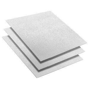 vidaXL Piastrella a Mosaico con Specchio 3 pz Argento 30 x 30 cm Vetro