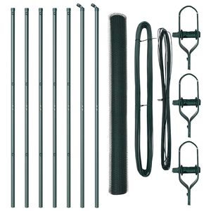 vidaXL Palo della recinzione Verde