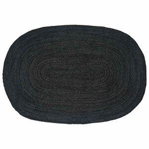 vidaXL Tappeti per area Grigio Scuro 122 x 183 cm Juta