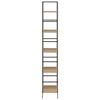 vidaXL Scaffale Libri 5 Ripiani Rovere 60x27,6x158,5 Legno Multistrato